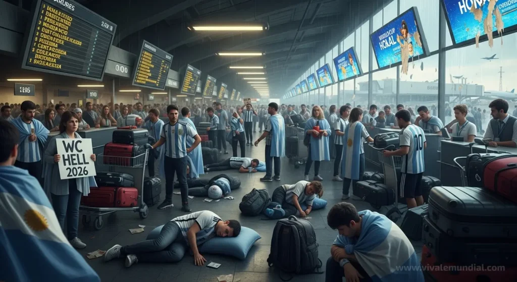 El infierno de Argentina en el Grupo J, la distancia entre partido y partido es fatal